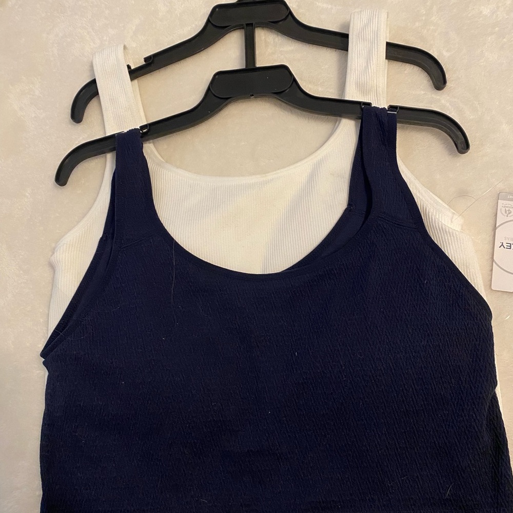 Jockey Navy and White Medium Support Bras